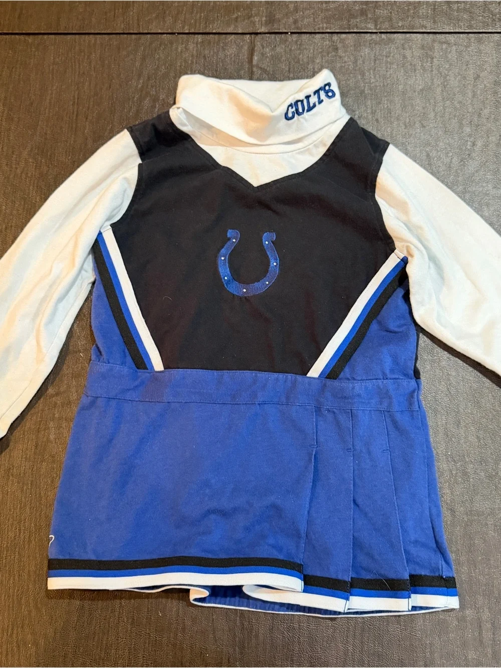 Colts Girls' Blue & White Cheer Tunic Top